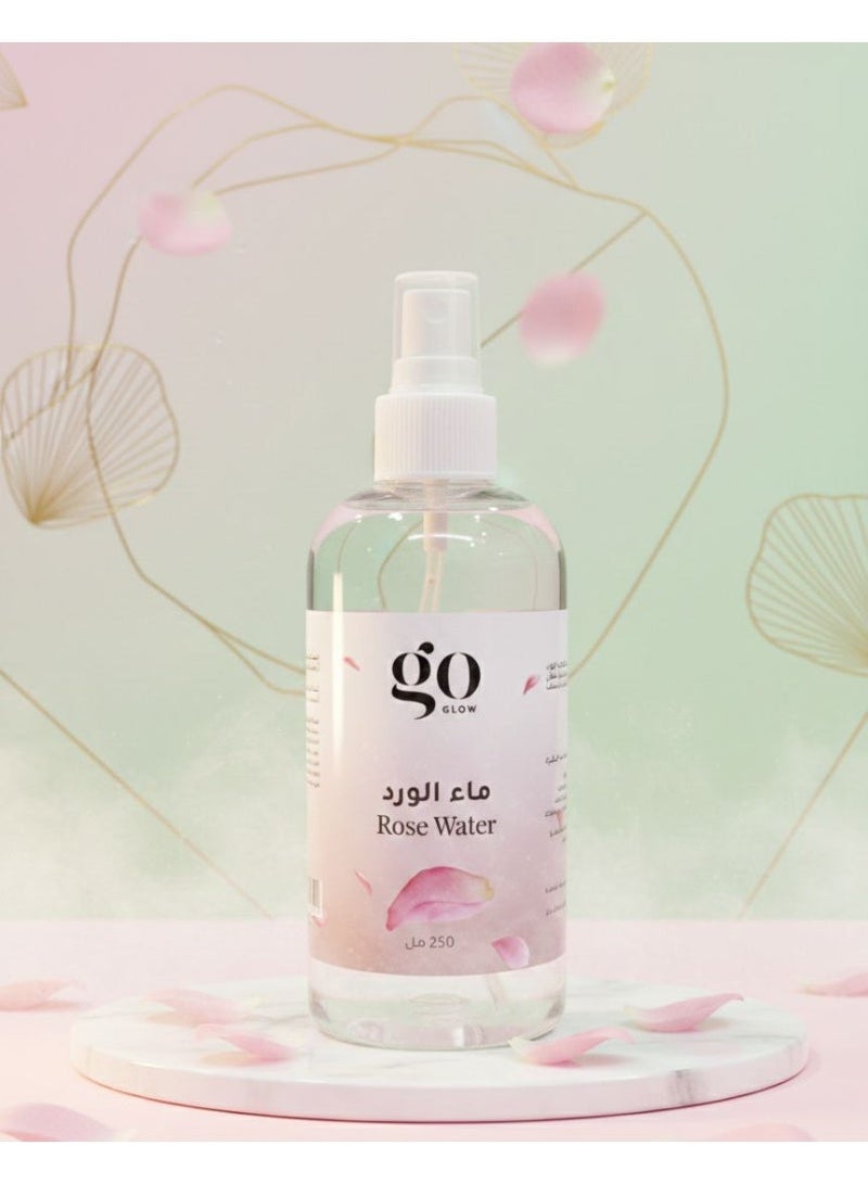 GO GLOW Taif Rose Water 250ml - Image 2