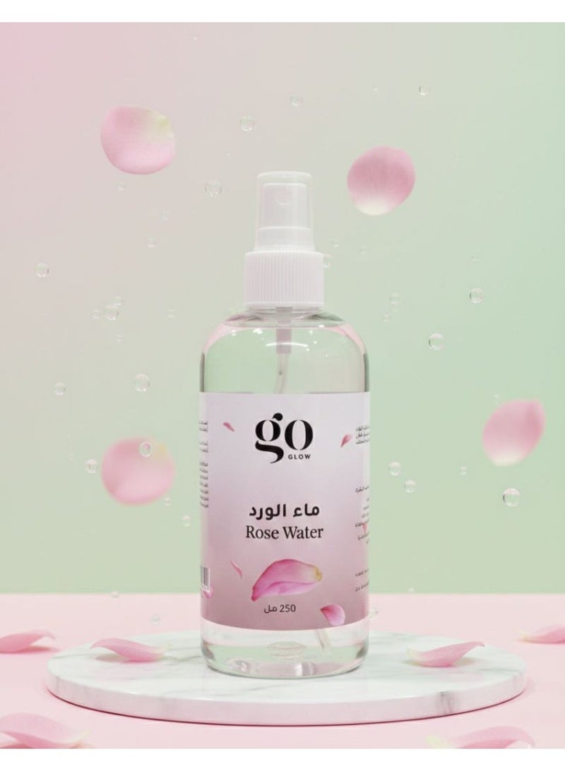 GO GLOW Taif Rose Water 250ml - Image 3
