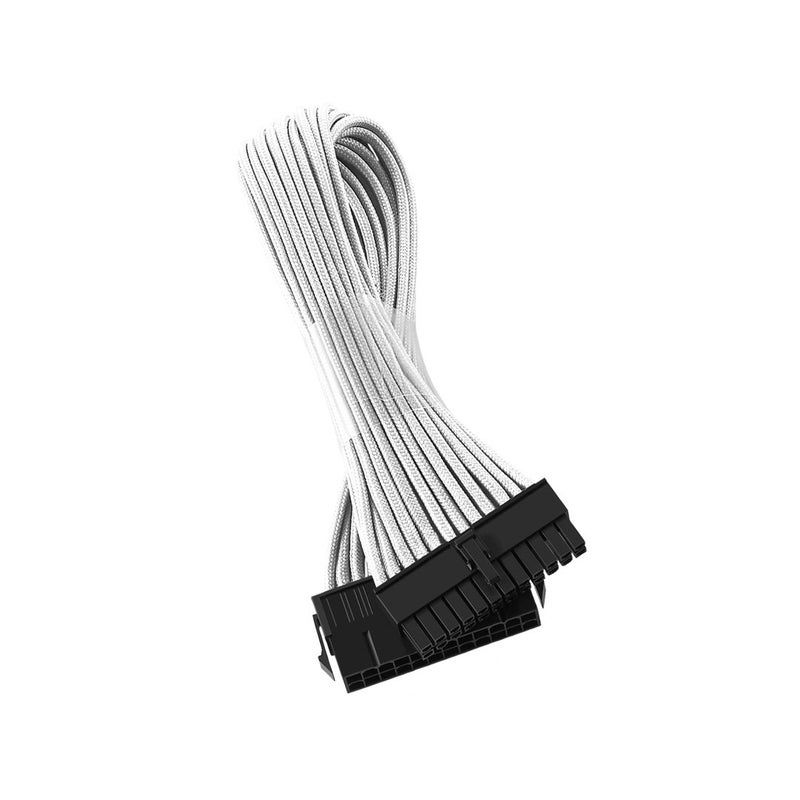 CableMod كابل مود كلاسيك مودفليكس مزود بغطاء ATX 24-pin (أبيض، 30 سم) - Image 5