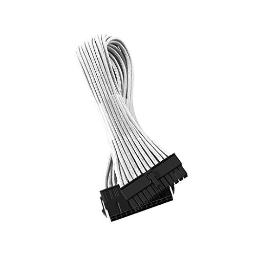 CableMod كابل مود كلاسيك مودفليكس مزود بغطاء ATX 24-pin (أبيض، 30 سم) - Image 1