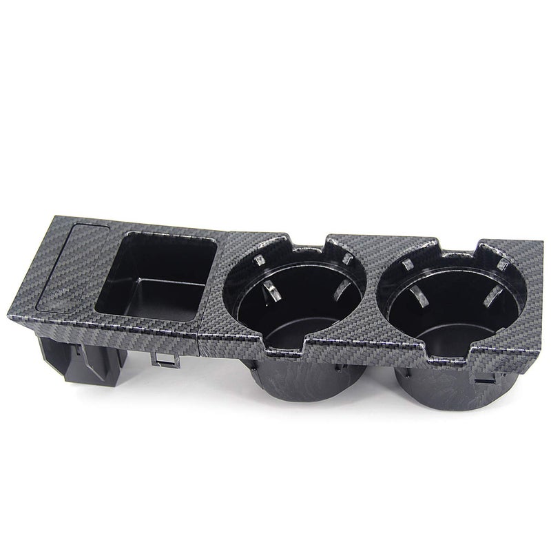 FEXON Cup Holder for BMW E46 3 Series 1998-2005 Fit Front Center Console Replace 51168217953 (Carbon Fiber) - Image 1