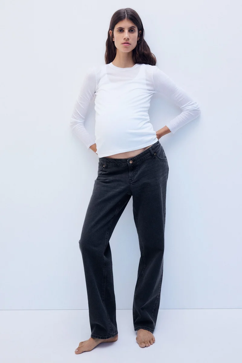MAMA Straight Low Waist Jeans