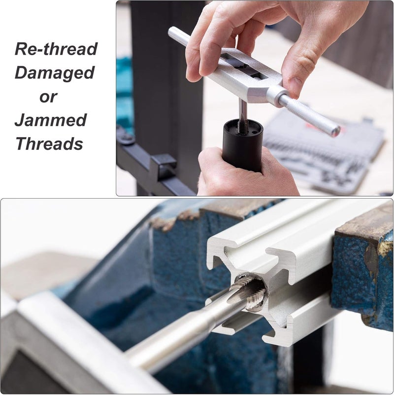 Metric Thread Cutting Tap Set with Taper, Plug, and Bottoming – 3pcs HSS Precision Ground – M3 to M20 Sizes for Steel, Aluminum, Brass Applications (3×0.5mm) - Image 2