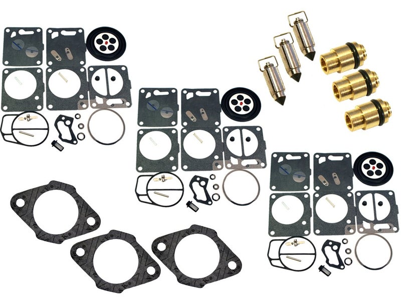 Venom Premium Carburetor Rebuild Kit (for Mikuni & for Polaris) with Needle/Seat Carb Base Gasket/Fits Many 1992-1997 SL SLT SLX 650 750 780) (See Ad for Exact Year & Model Fit) - Image 1