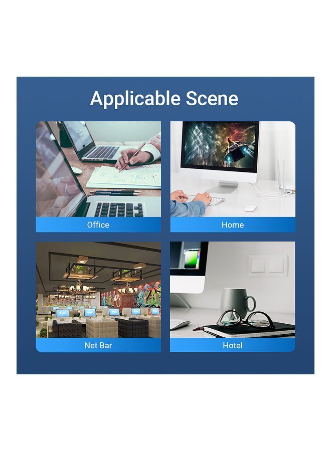 NIBEMINENT Cat 7 RJ45 Network Cable White - Image 5