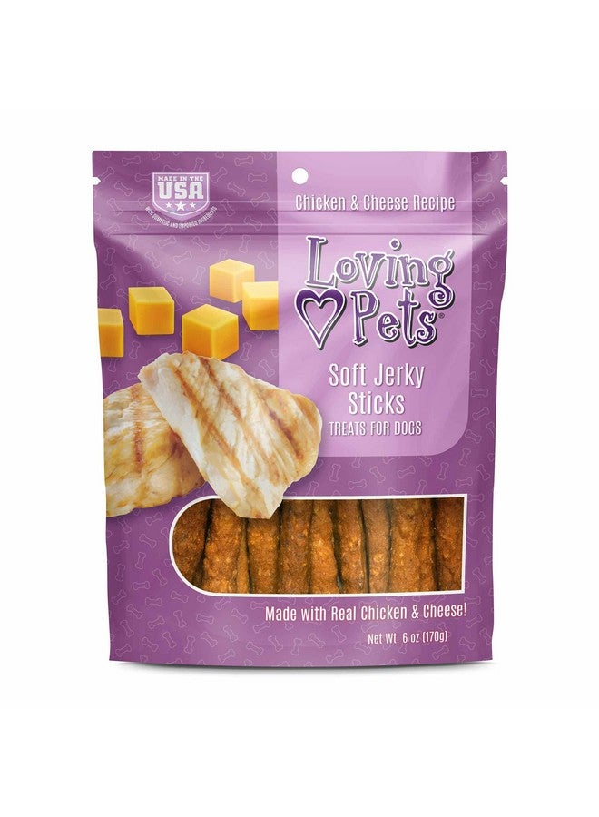 Loving Pets Soft Chew Jerky (StickShaped, Chicken & Cheese Recipe) Usa Made Dog Treats - Image 1
