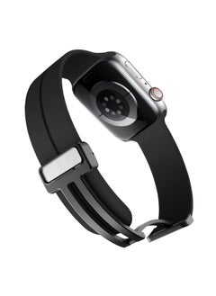 Generic Magnetic Band for Apple Watch Ultra 49mm 45mm 44mm 42mm, Soft Silicone Sport Strap Men Women Compatible with iWatch Series 8/7/6/5/4/3/2/1/Ultra  - Image 3