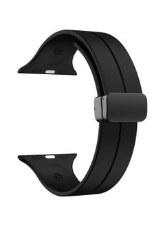Generic Magnetic Band for Apple Watch Ultra 49mm 45mm 44mm 42mm, Soft Silicone Sport Strap Men Women Compatible with iWatch Series 8/7/6/5/4/3/2/1/Ultra  - Image 2