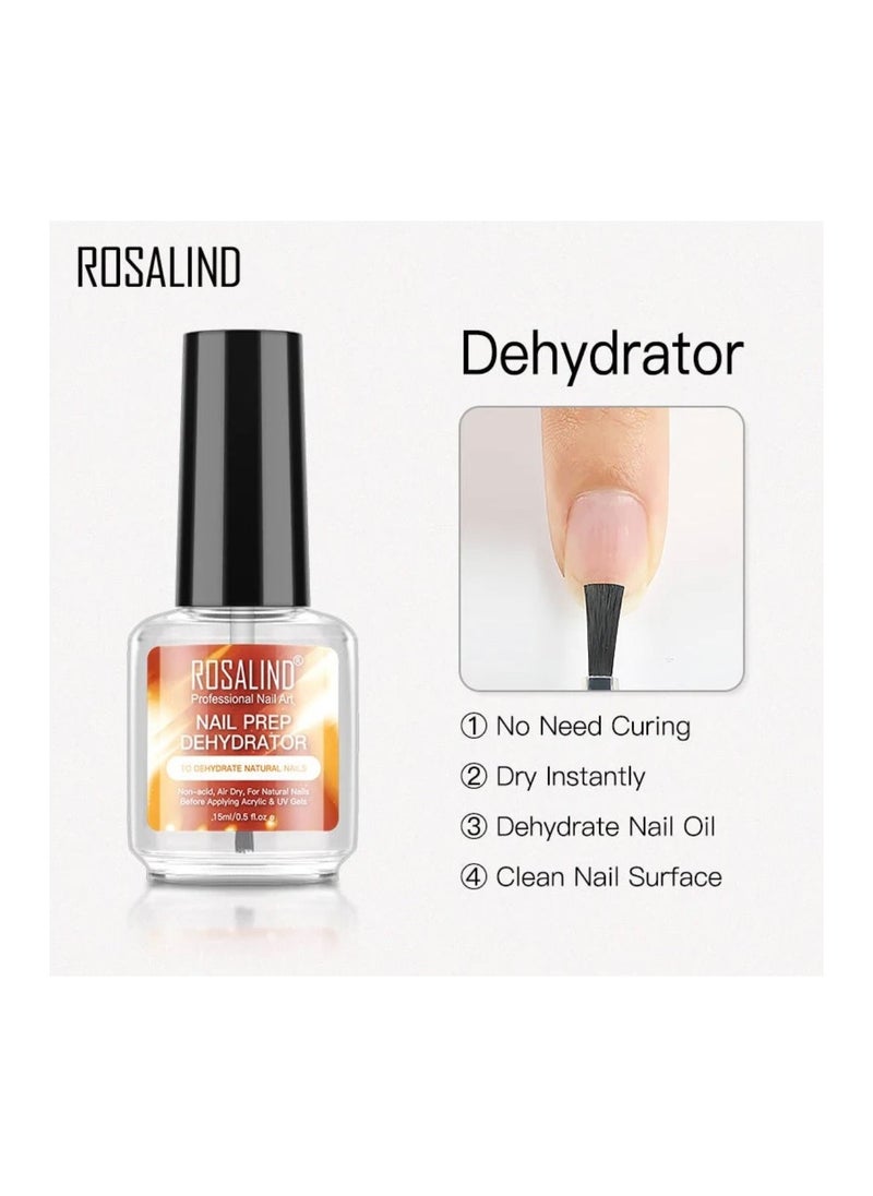 Rosalind ROSALIND Nail Primer And Nail Prep Dehydrator Set 15ML  - Image 4