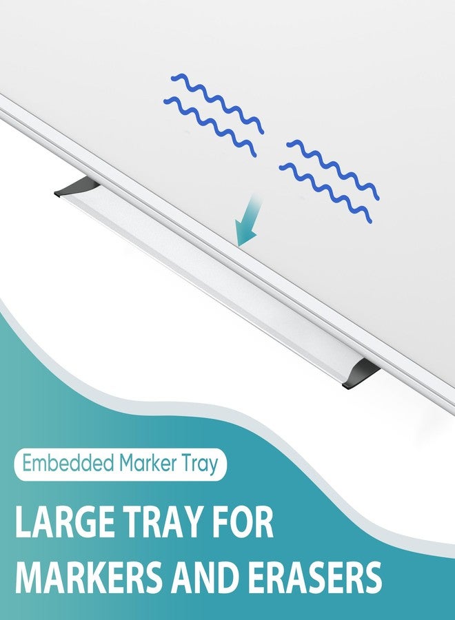Paporia 36"x24" White Board for Wall, Aluminum Frame Dry Erase Board, Hanging Magnetic Whiteboard with 1 Eraser & 2 Markers & 4 Magnets for Home, School, Office, Dorm Room, Classroom - Image 5