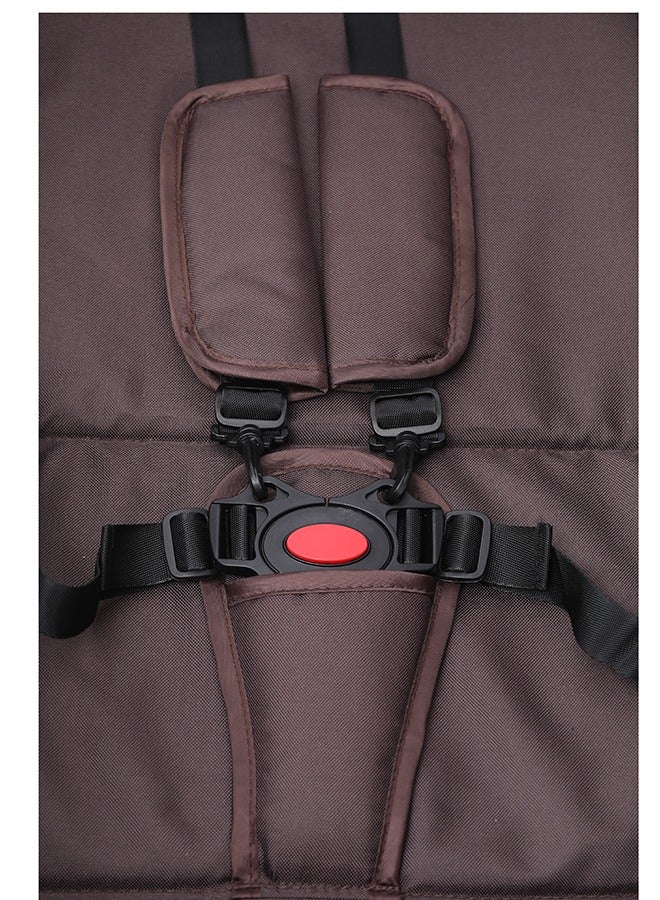 belecoo High Landscape Fold Baby Stroller With Rubber Wheel And Good Shock Absorption Khaki - Image 4