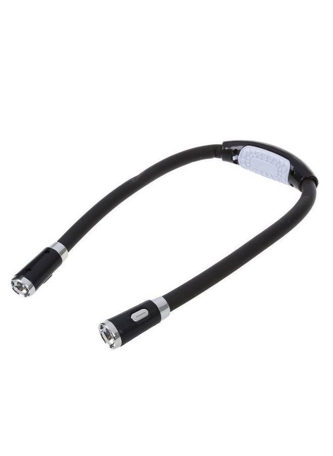 Generic Portable Led Reading Light Sweater Knitting Hanging Light Caving Lighting Book Neck-Color:Black Black Tube (card)  - Image 5