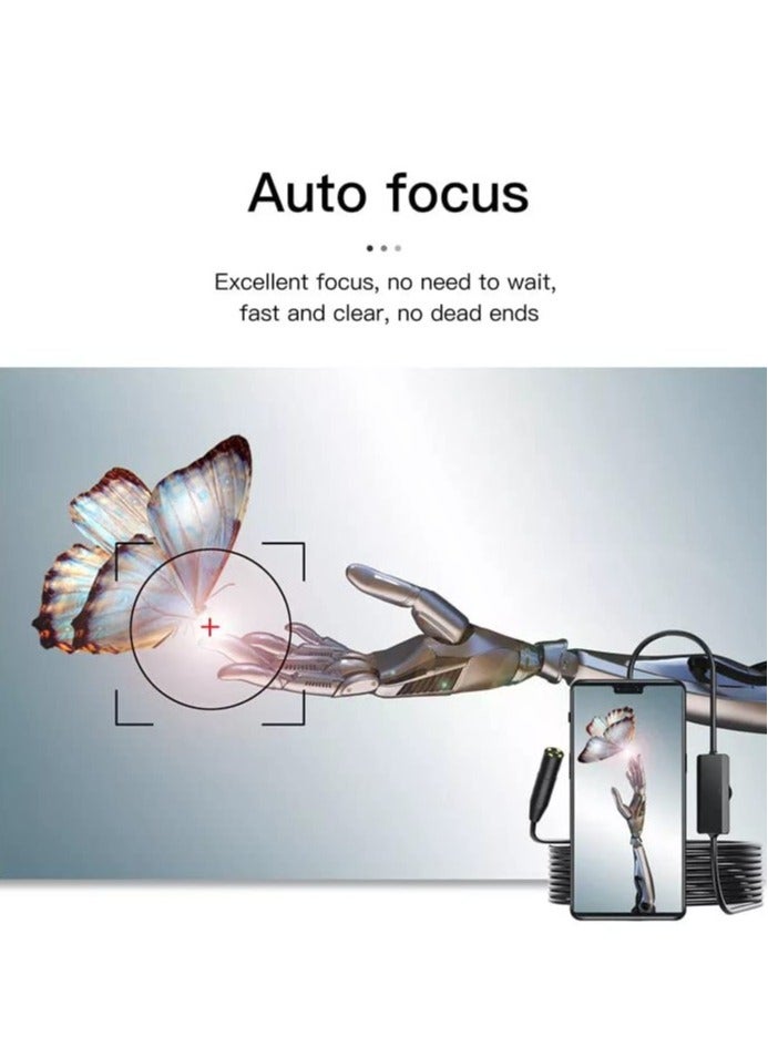 ELTRAZONE Waterproof Micro USB Endoscope Inspection Camera With Built In LED Light Black - Image 4