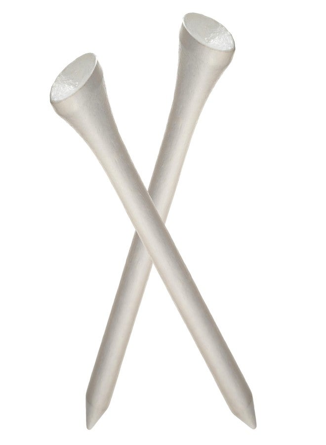 TH Golf 70mm 2 3/4" Premium White Bamboo Golf Tees Sustainable Eco Friendly Pack of 100 - Image 2