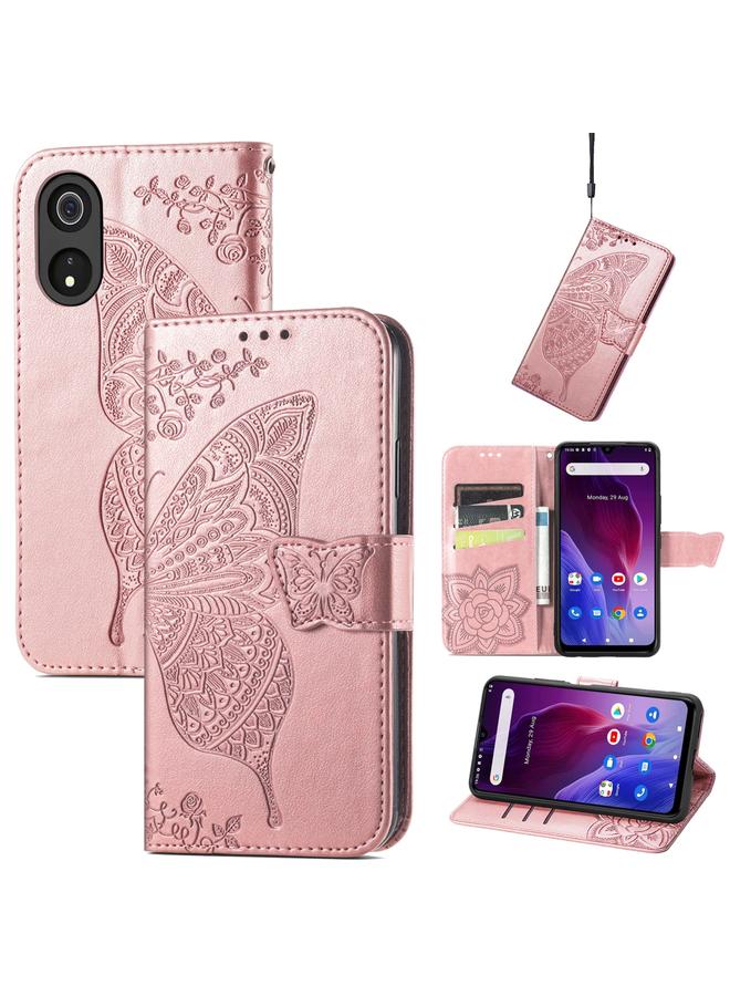 Zaboon Case For Cubot P60 Butterfly Love Flower Embossed Leather Phone Case - Image 1