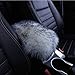 EGBANG Auto Center Console Cover EGBANG Console Cover Armrest Pads Warm Winter Sheepskin Wool Car Armrest Seat Box Pad Cushion Protector Universal Fit Grey - Image 2