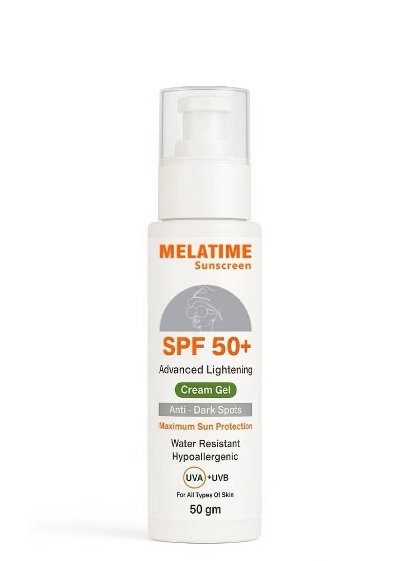 Melatime sunscreen SPF 50+ Advanced Lightening - 50 gm - Image 1