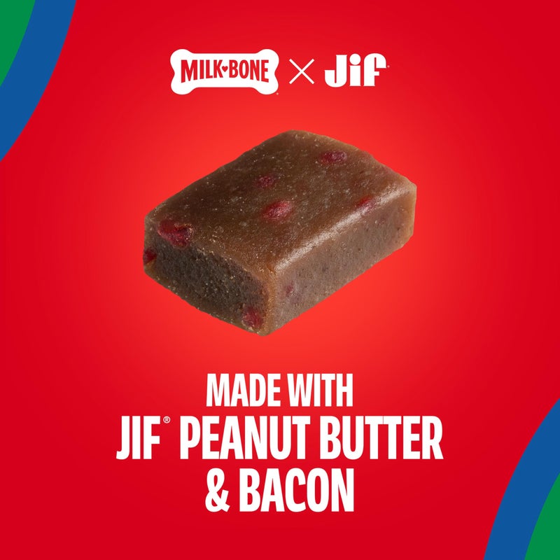 Milk-Bone Peanut Buttery Bites Soft Dog Treats with Jif Peanut Butter, 11.8-Oz. Bag - Image 4