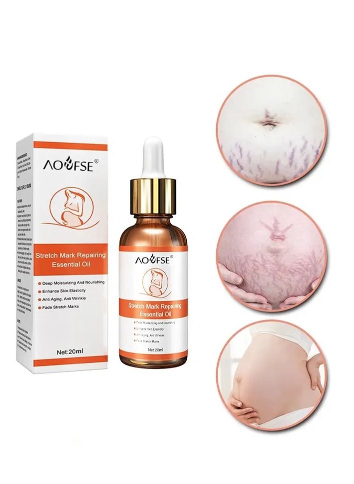 EELHOE Pure Natural Maternity Skin Care Body Oil Scar Repair Removal Stretch Marks Oil 20 ml - Image 2