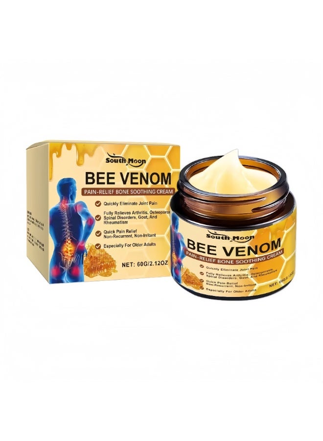 ساوث مون كريم سم النحل لتهدئة آلام العظام 60 جم - يخفف آلام المفاصل بسرعة ويقوي العظام. - Image 1