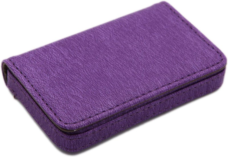 AI-DEE RFID Blocking Wallet - Minimalist Leather Business Credit Card Holder - Purple2 - Image 5