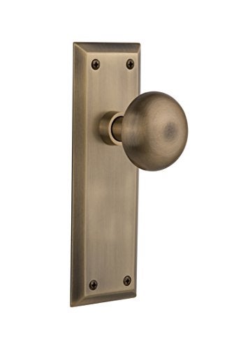 Nostalgic Warehouse New York Door Knob with Plate - Image 1