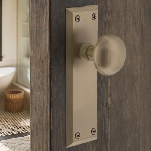 Nostalgic Warehouse New York Door Knob with Plate - Image 2
