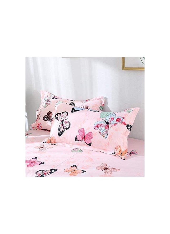 MOON HOME - King/Queen/Single size Soft and Breathable Microfiber Hypoallergenic Beautiful Design Duvet Cover Set ,set includes 1 Comforter Cover, 1 Fitted Bedsheet, 4 Pillowcases - Image 1