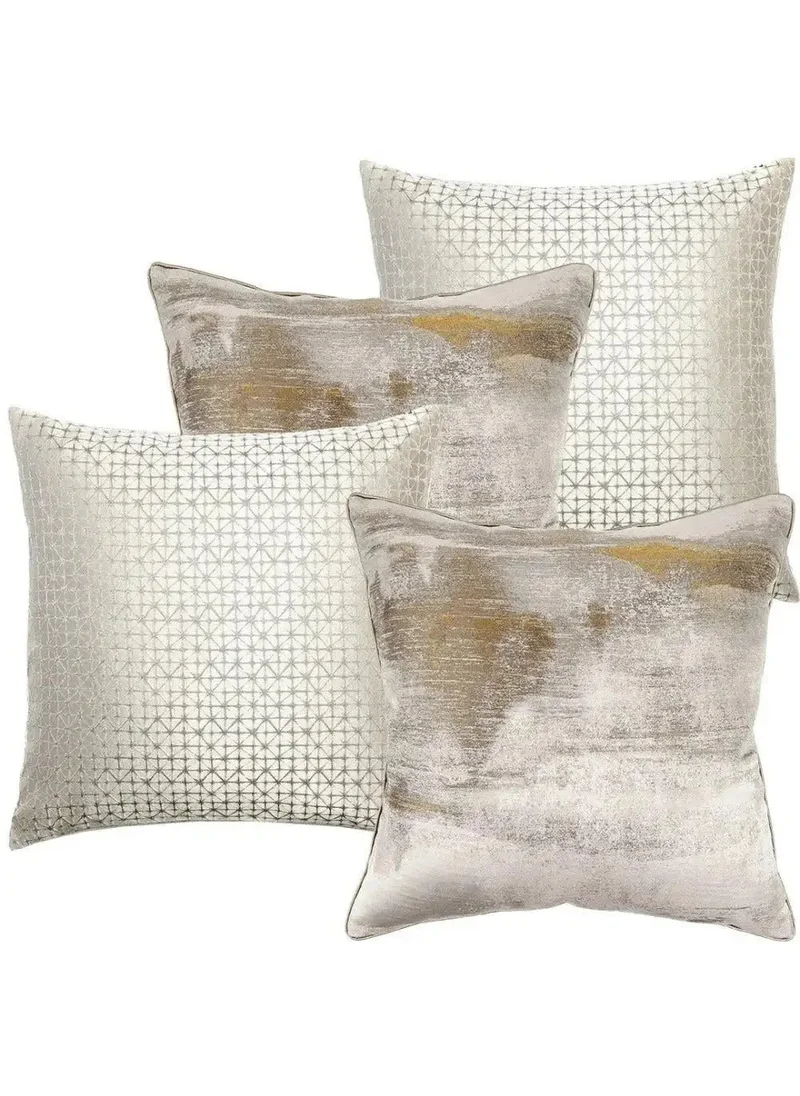 KNOT HOME Cushion Aurelia Bundle (with filler) Pillow Knot Home Cover Set for Modern Sofa Contemporary Living Room Bedroom and Office Soft Washable