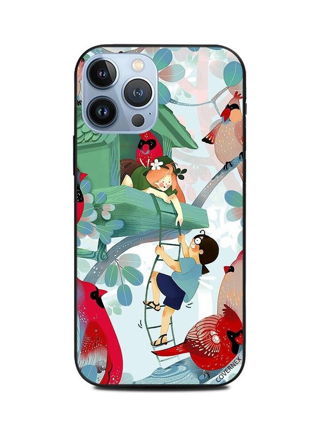 Covernex Apple iPhone 13 Pro Max Protective Case Cover Printed Featuring Kids Playing On Tree House DESIGN_0710 - Image 1