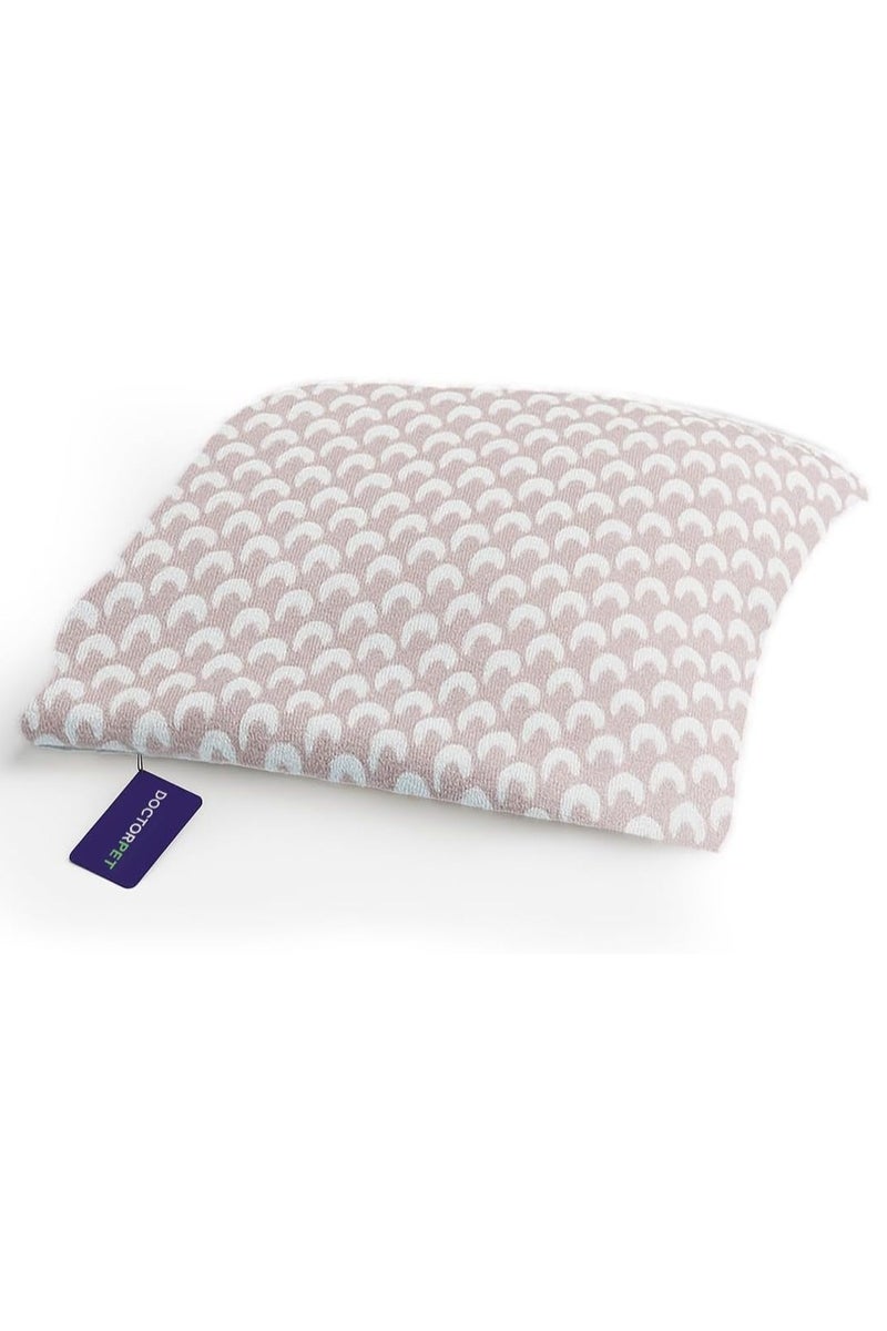 DOCTERPET Doctor Pet Block Sleeping Pet Bed Medium - Pink - Soft & Sustainable Cave-Style Cocoon Bed for Dogs & Cats, Washable with Anti-Slip Base – 60 x 50 x 10 cm - Image 2