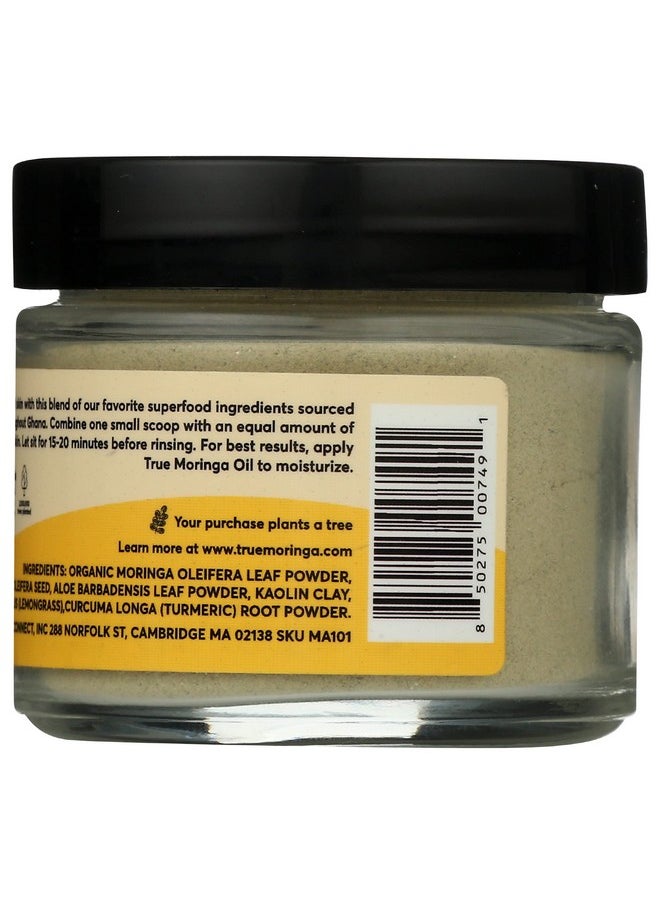 true moringa - Moringa Face Mask | Deep Pore Detox Clarifying And Purifying Facial Mask | Vegan Skincare - Image 1