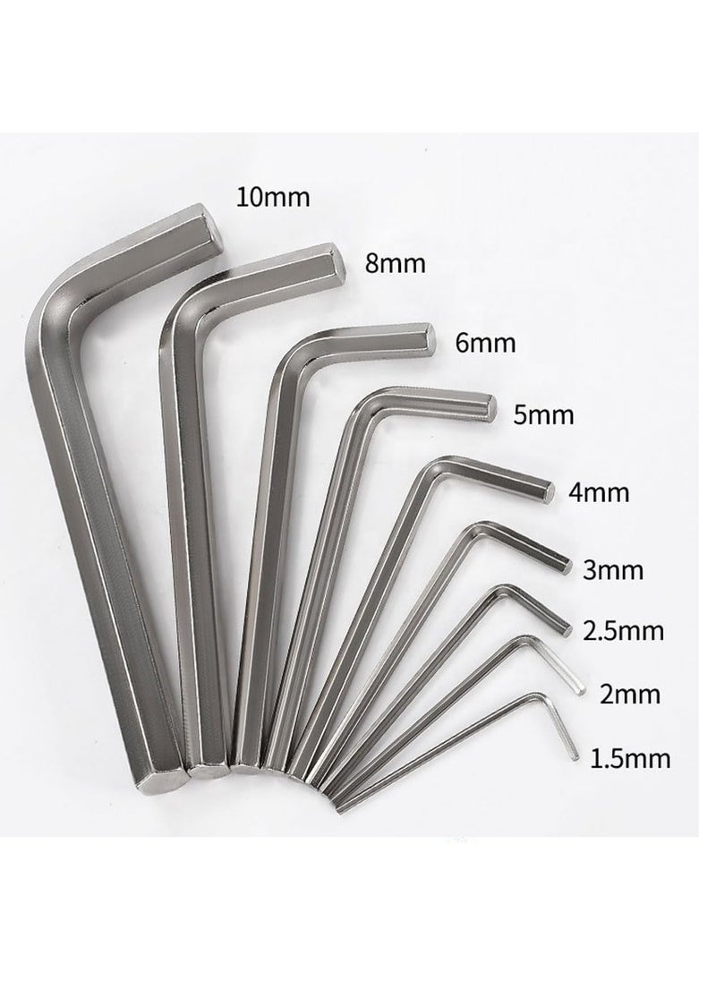 MLD MLD 9pcs Hex L Key wrench spanner Allen screwdriver Allen Key socket wrench key set of 9 pieces Home Repair Tool Size 1510mm Key MDKTR109Pack of 1  - Image 5