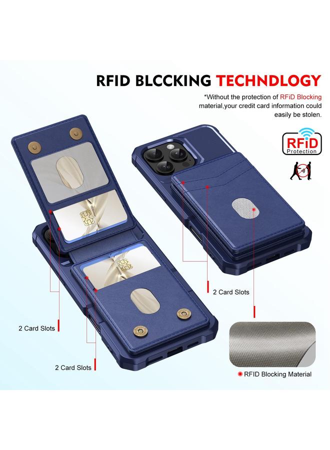 Zaboon Case For iPhone 12 Pro Max 2-in-1 Magnetic Wallet MagSafe Leather Back Phone Case - Image 3