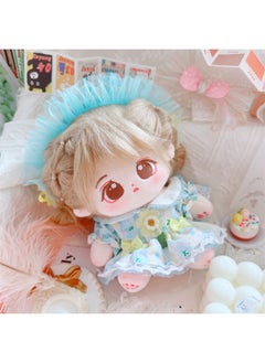 20cm Non-attribute Star Doll Humanoid Doll Plush Toy Clunky Net Red Cute Cotton Doll Nude Doll-Specifications:There Is A Skeleton 20cm-Color:Bag + Rabbit Garden Two-piece Set