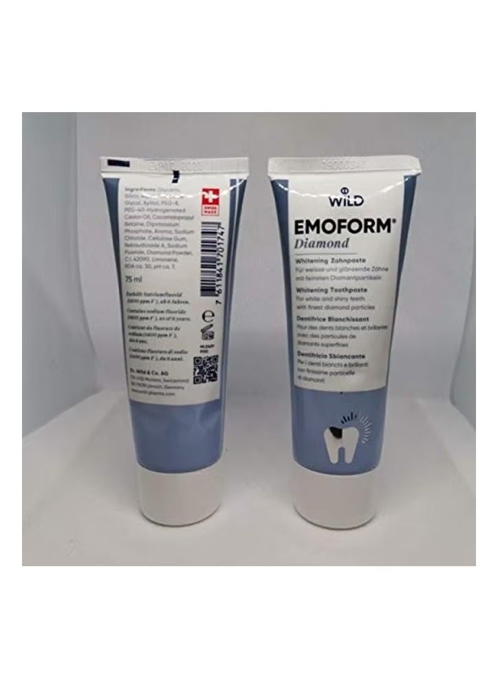 EMOFORM DIAMOND WHITENING TOOTHPASTE 75ML - Image 2