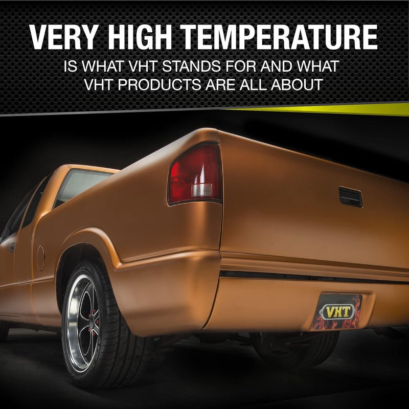VHT طلاء محرك VHT SP130 550° مقاوم للحرارة - أسود غير لامع - علبة بخاخ 11 أونصة - Image 2
