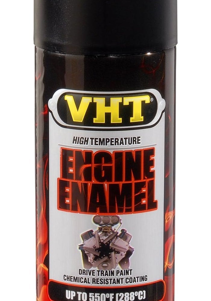 VHT طلاء محرك VHT SP130 550° مقاوم للحرارة - أسود غير لامع - علبة بخاخ 11 أونصة - Image 1