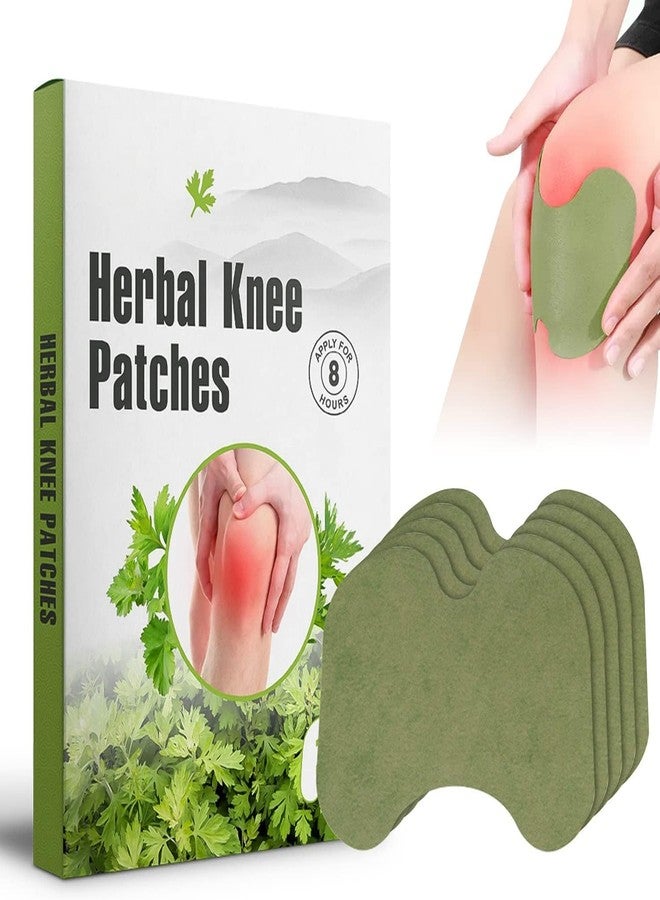 APTODEN Herbal Knee Pain Relief Patches Arthritis Inflammation Patch Sticker | Instant Relief from Knee Pain | Joint Knee Pain Relief Products Natural Wormwood Extract Patch for Knee (PACK OF 10 PATCHES) - Image 1