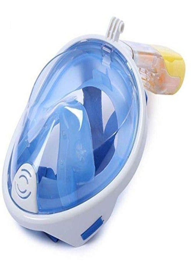 FEELING MALL Full Face Snorkel Mask Seaview 180° Anti-Fog Anti-Leak Longer Snorkeling Tube Universal Snorkel Mask for GoPro - Image 1