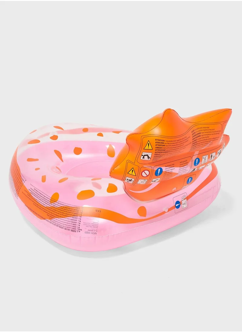 SUNNY LIFE Luxe Tube Pool Ring Strawberry Pink