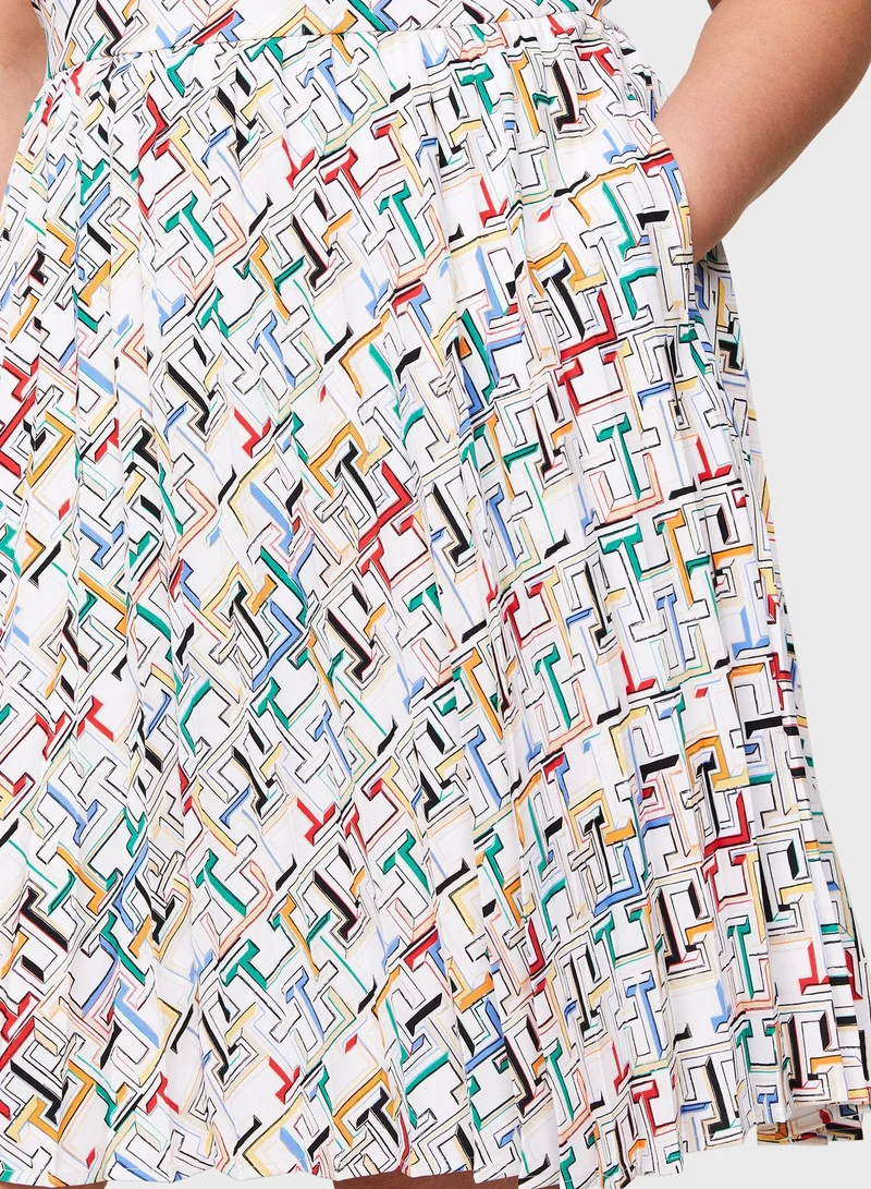 Tommy Hilfiger Plus Printed Shirtdress Dress