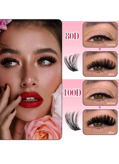 592 Pieces False Eyelashes Lash Clusters Wispy Diy Cluster Eyelash Extensions D Curl Volume Eyelash Clusters Individual Lashes Fluffy Lash Clusters  (50D+60D+80D+100D) - pzsku/Z68CD1AF9071EC2C38EF2Z/45/_/1734509879/ca4d90b4-2499-4ab6-ab2d-a71847748a8b