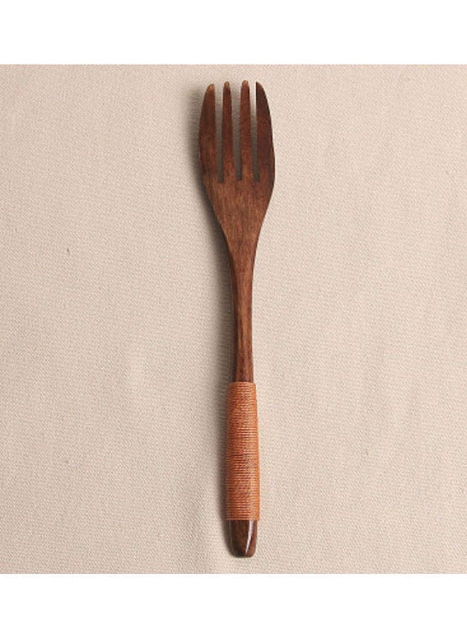 Loquat Wooden Fork Brown - Image 2