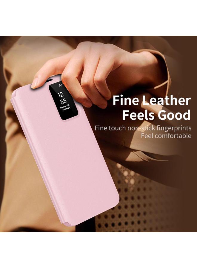 S-TOP Case For Samsung Galaxy S25 Ultra 5G Smart View Window Leather Phone Case with Card Slot - Image 3