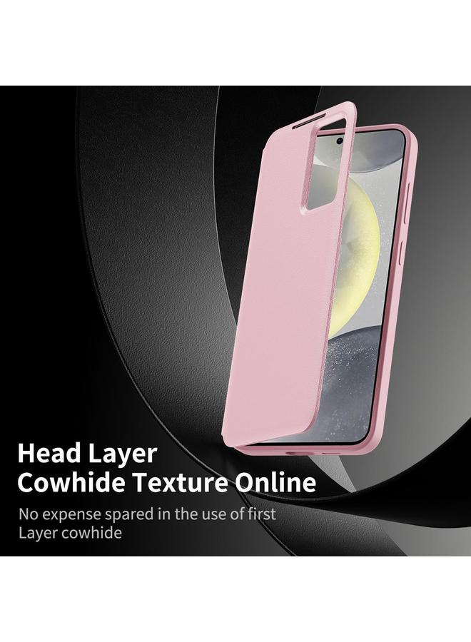 S-TOP Case For Samsung Galaxy S25 Ultra 5G Smart View Window Leather Phone Case with Card Slot - Image 2