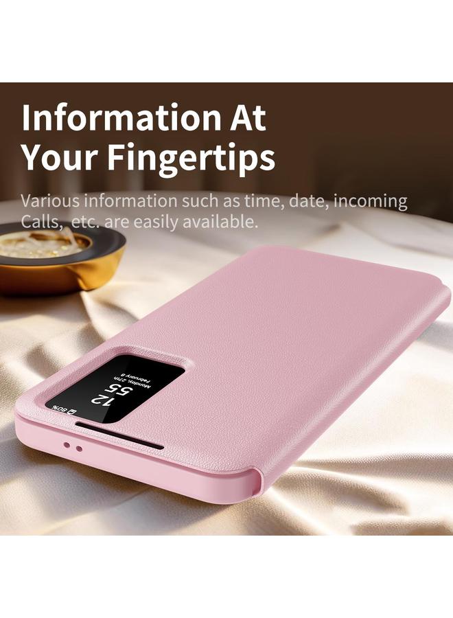 S-TOP Case For Samsung Galaxy S25 Ultra 5G Smart View Window Leather Phone Case with Card Slot - Image 4