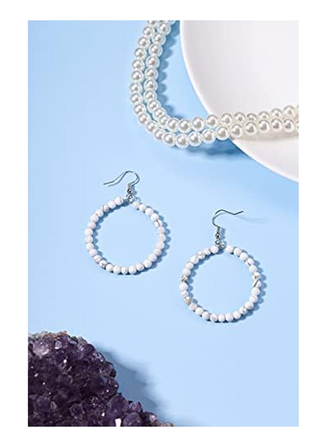 Reiki Quartz Healing Crystal Dangle Earrings  - Image 3