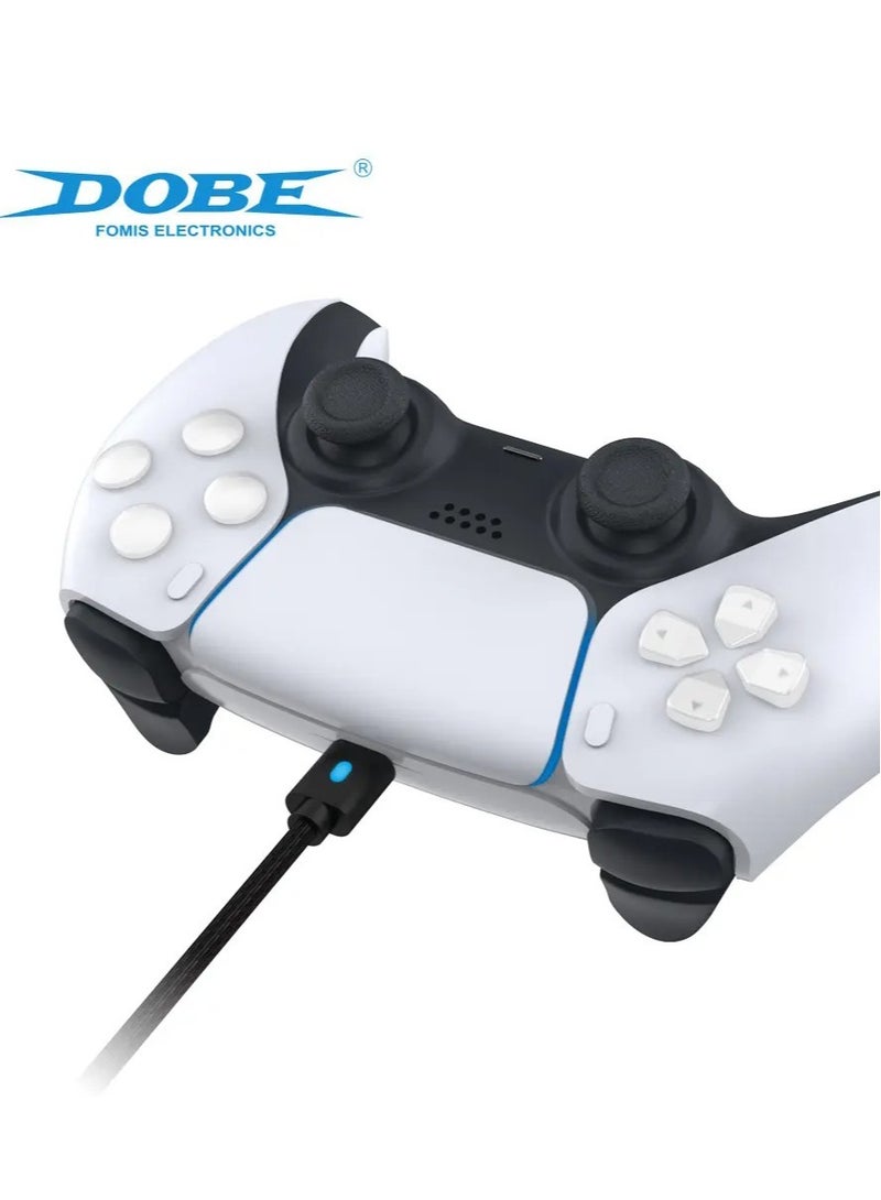 دوبي كابل شحن Dobe الأحدث من النوع C لجهاز تحكم PS5 بطول 3 متر (TY-0803) - Image 3