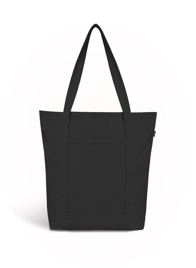 EcoRight Eco Right Large Canvas Tote Bags for Women, Beach Bags, Travel Bag for Women with Outer Pockets & Inner Zipper Pocket - Image 2